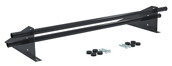 Снегозадержатель трубчатый, универсальный Optima, L=1000 мм, 2 опоры, 2 трубы, круг Ø25 мм RAL 7024