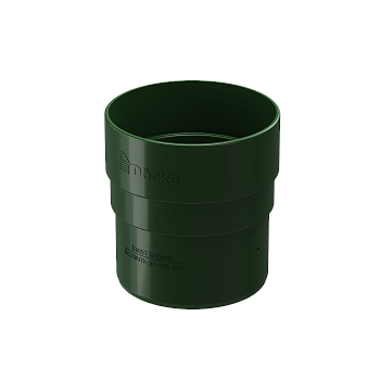 Муфта соединительная трубы, Docke Standart, Ø 80 мм, цвет: зеленый