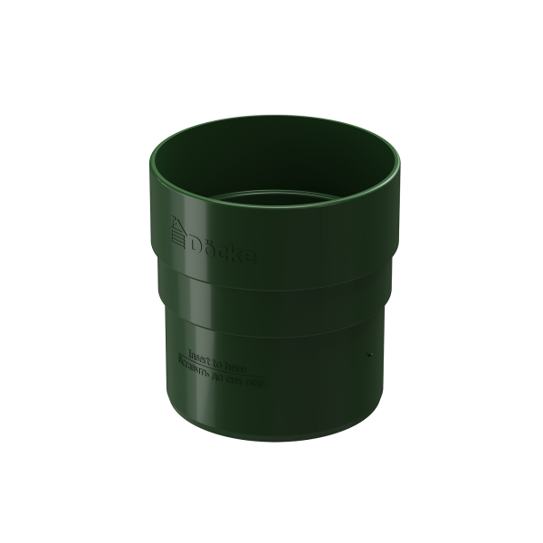 Муфта соединительная трубы, Docke Standart, Ø 80 мм, цвет: зеленый