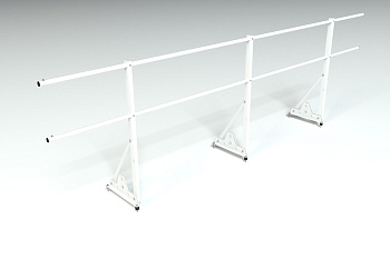 Ограждение кровельное, универсальное Roofsystems Econom Smart, H=900 мм RAL 9003, L=3000 мм
