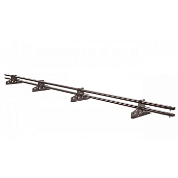 Снегозадержатель для фальцевой кровли Borge L=3000 мм, 4 опоры, 2 трубы, овал 25х45 NL 807