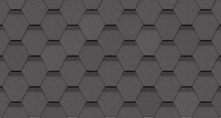 Битумная черепица, Docke, Standart Сота цвет: серый, 3 м² / уп.