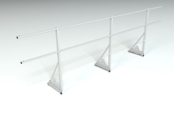 Ограждение кровельное, универсальное Roofsystems Econom Smart, H=900 мм RAL 7004, L=3000 мм