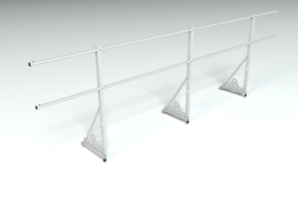 Ограждение кровельное, универсальное Roofsystems Econom Smart, H=900 мм RAL 7004, L=3000 мм