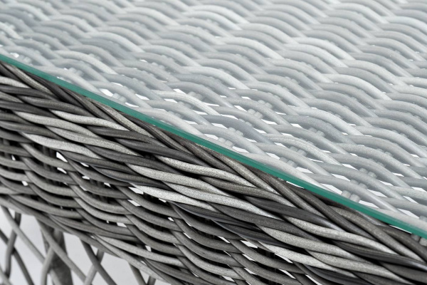 Стол журнальный из искусственного ротанга, Гранд Латте цвет: графит