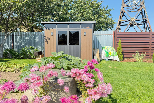 Хозблок из ДПК Defender 7х7, 4.19 м²