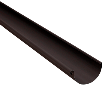 Желоб водосточный, Grand Line Ø 125 мм, L=3000 мм, PU Matte, RAL 9005