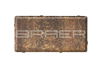 Тротуарная плитка Braer Прямоугольник 40 мм 200х100 мм, цвет: Color Mix Каштан