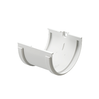 Соединитель желобов, Docke Standart, Ø120 мм, цвет: белый