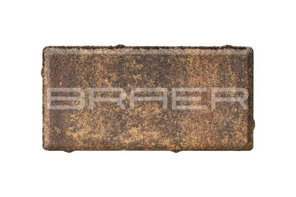 Тротуарная плитка Braer Прямоугольник 60 мм 200х100 мм, цвет: Color Mix Мальва