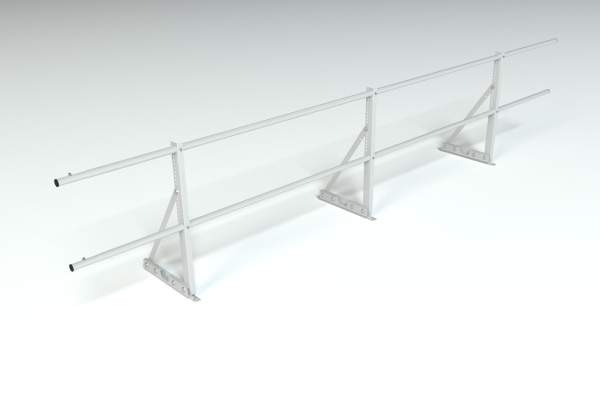 Ограждение кровельное для фальцевой кровли Roofsystems Econom фальц, H=600 мм RAL 7004, L=3000 мм