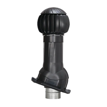 Комплект вентиляции Gervent для профлиста-20 150/ИЗ/160 мм черный