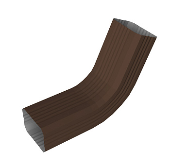 Колено стока гофрированное Vortex Lite Matt, Ø 102 мм, RAL 8017