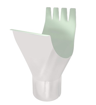 Воронка желоба Grand Line Ø 125/90 мм PE, RAL 9003