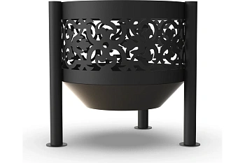 Костровая чаша на трубчатых ножках, Ø600, H=570 мм, "Ажурная"