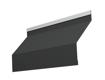 Ламель для забора жалюзи, Milan, с пленкой 0.5 мм, Satin, RAL 7016