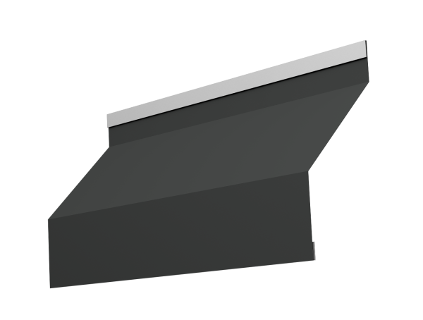 Ламель для забора жалюзи, Milan, с пленкой 0.5 мм, Satin Matt TX, RAL 7016