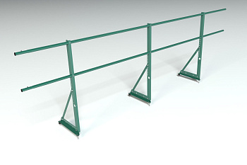 Ограждение кровельное, универсальное Roofsystems Econom, H=900 мм RAL 6005, L=3000 мм