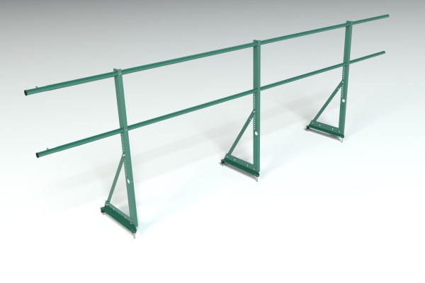 Ограждение кровельное, универсальное Roofsystems Econom, H=900 мм RAL 6005, L=3000 мм