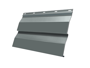 Металический сайдинг Grand Line, корабельная доска 0.45 мм, PE, RAL 7005