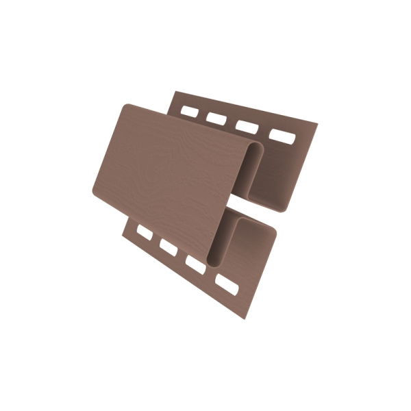 H-профиль пвх, Grand Line, L=3000 мм серия Classic Color Plus, цвет: темно-бежевый