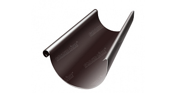 Желоб водосточный, Grand Line, Ø 125 мм, L=3000 мм PE Matt, RAL 8017