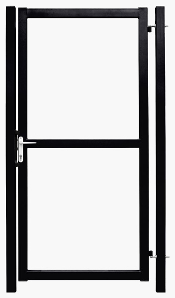 Калитка Colority Zinc Lock, 1.8 х 1.0 м, RAL 9005