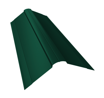 GL Планка конька фигурного, 150х150 мм 0.45 мм, PE-Double, RAL 6005, L=2000 мм