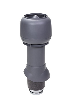 P-вентиляционный выход Vilpe, 125/ ИЗ/ 500 мм серый