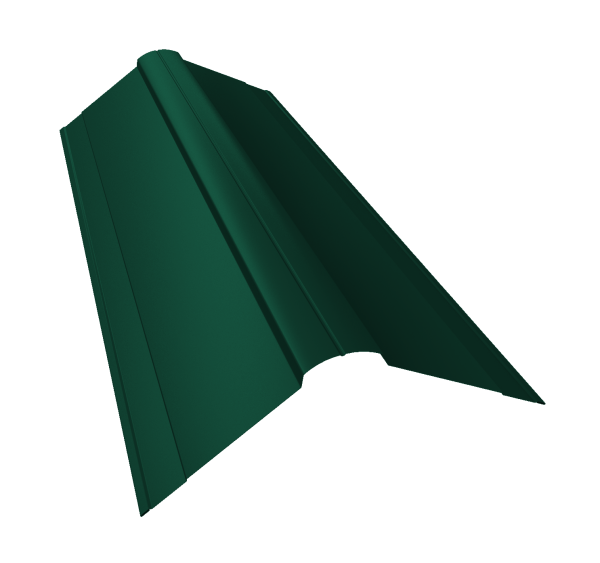 GL Планка конька фигурного, 150х150 мм 0.45 мм, PE-Double, RAL 6005, L=2000 мм