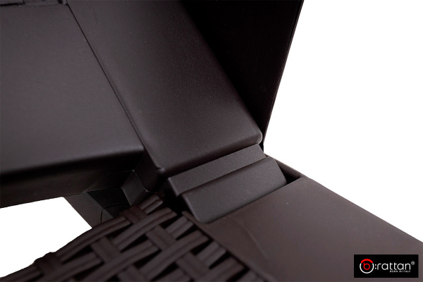 Шезлонг B:Rattan Nilo стопирующийся коричневый