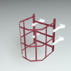 Лестница пожарная Roofsystems ГОСТ П 1-2, 800 мм, L= 1050 мм RAL 3009