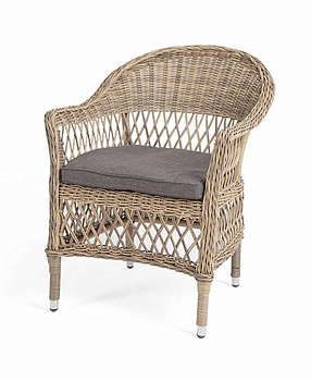 Стул плетеный из искусственного ротанга, Сицилия соломенный