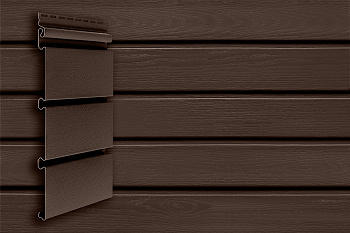 Планкен архитектурный двухслойный, Grand Line, L=3000 мм, серия Premium Acryl, цвет: темный дуб