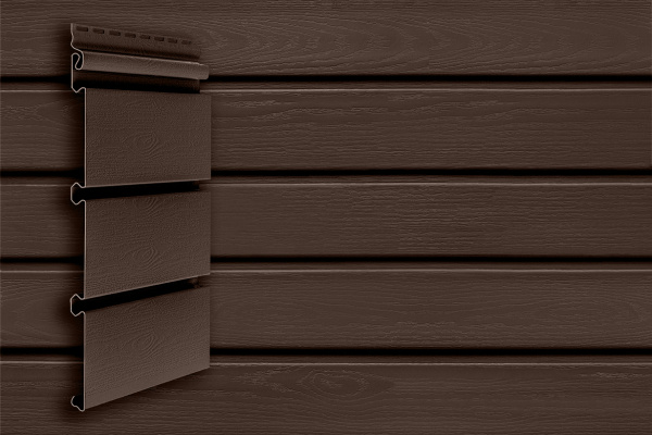 Планкен архитектурный двухслойный, Grand Line, L=3000 мм, серия Premium Acryl, цвет: темный дуб