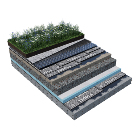 Дренажная мембрана Tegola 20 мм Максистуд F, 20 х 2 м