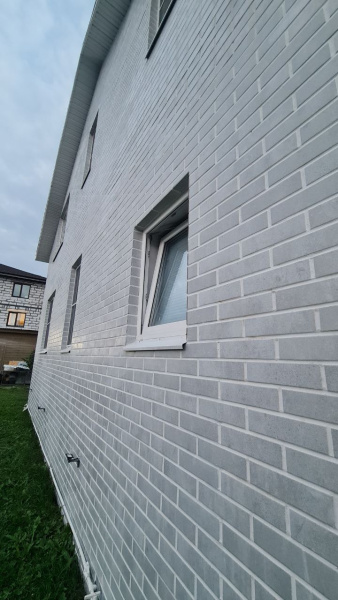 Термопанель рядовая Европа с плиткой Keramin, 1020х600 мм, 80 мм ППС, гладкий, цвет: Юта 2