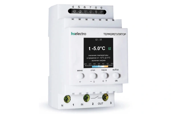 Терморегулятор HS Electro ТС-4, для систем антиобледенения и снеготаяния