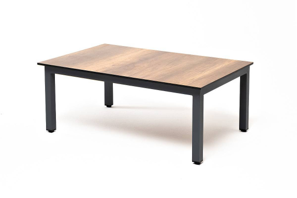 Столик журнальный из HPL, Канны, 90х60 см, H 40см, каркас темно-серый цвет: дуб