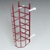 Лестница пожарная Roofsystems ГОСТ П 1-2, 800 мм, L= 2450 мм RAL 3009