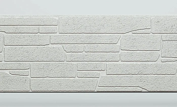 Панель FCS Simple под Камень, 15 мм, 360х1480 мм цвет: AA7111 белый