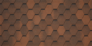 Битумная черепица Tegola Business Unica, Veneto цвет: marrone 423, 2.86 м² / уп.