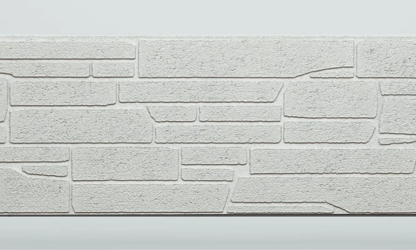 Панель FCS Simple под Камень, 15 мм, 360х1480 мм цвет: AA7111 белый