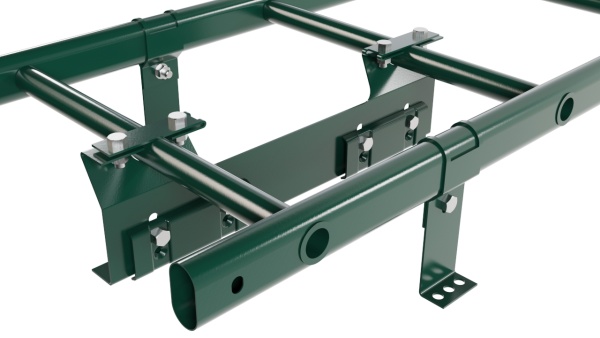 Лестница кровельная Borge, для фальцевой кровли, L=1800 мм RAL 6005