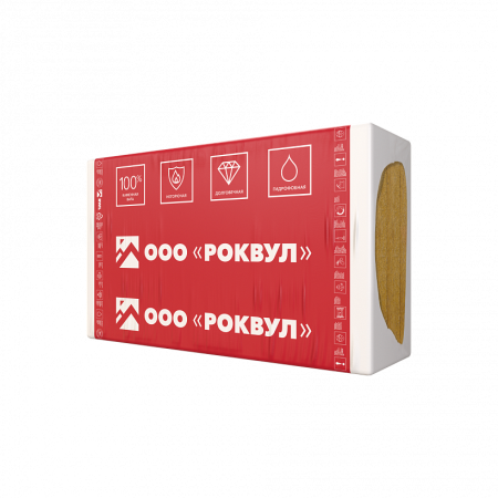 Rockwool Фасад Баттс Оптима, 50х600х1200 мм, 3.6 м², 0.18 м³ уп