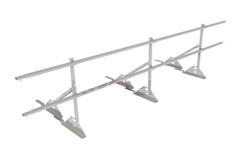 Ограждение кровельное для композитной черепицы Roofsystems Prestige композит, H=600 мм RAL 9003, L=3000 мм