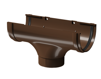 Воронка желоба, Docke Premium, Ø120/85 мм, цвет: каштан