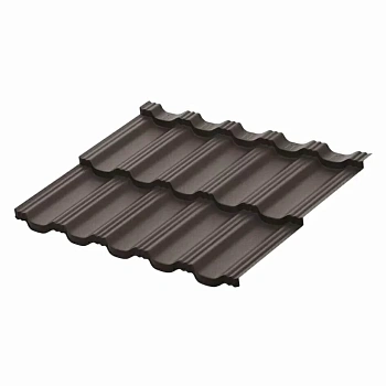 Модульная металлочерепица Aquasystem, Гётеборг 1205х765 мм 0.5 мм, Rooftop Бархат, RR 32