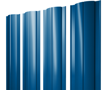 GL Штакетник Круглый с прямым резом 0.4 мм, PE, RAL 5005