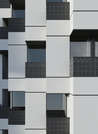 Декоративный бриз-блок Mesterra Cobogo, 250х250 мм 50 мм, 0201, под покраску